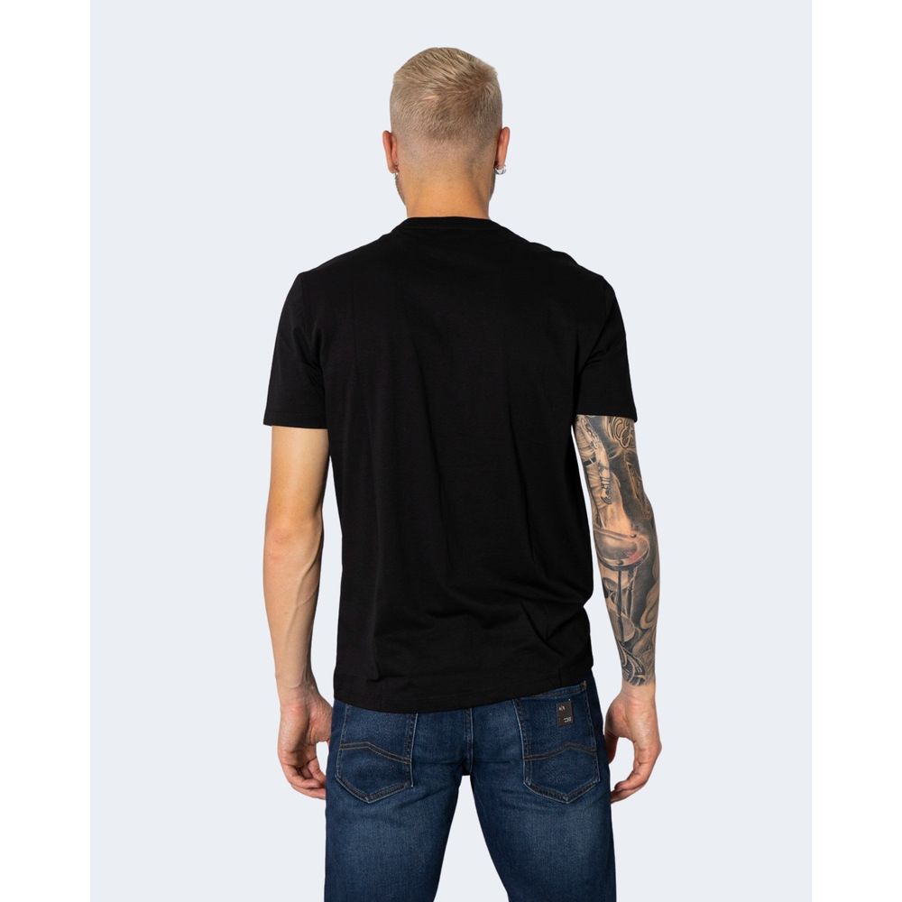 Armani Exchange Black Cotton T-Shirt