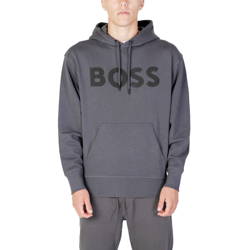 Hugo Boss Gray Cotton Sweater - ACCEXO