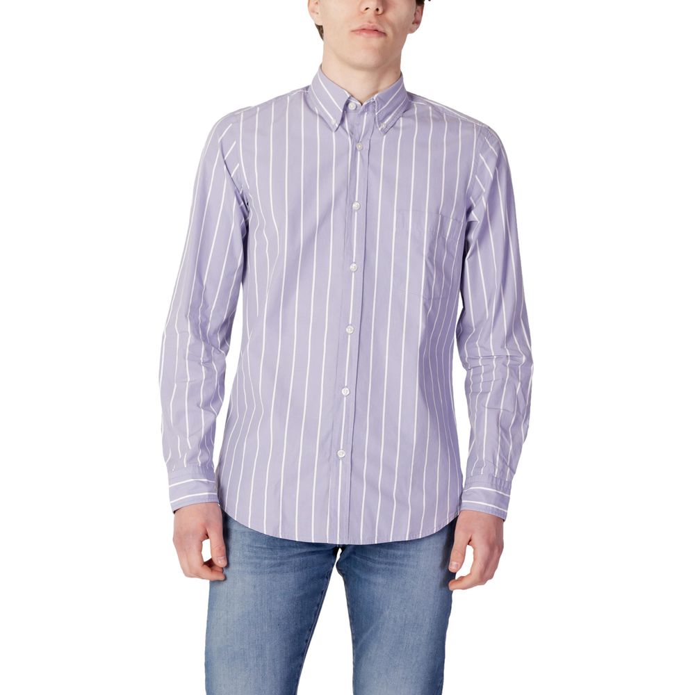 Hugo Boss Purple Cotton Shirt - ACCEXO