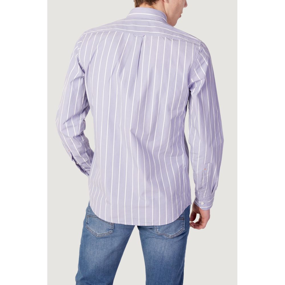 Hugo Boss Purple Cotton Shirt - ACCEXO