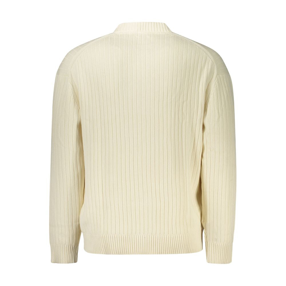 Calvin Klein White Cotton Men Sweater