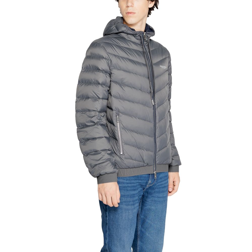 Armani Exchange Gray Polyester Jacket - ACCEXO