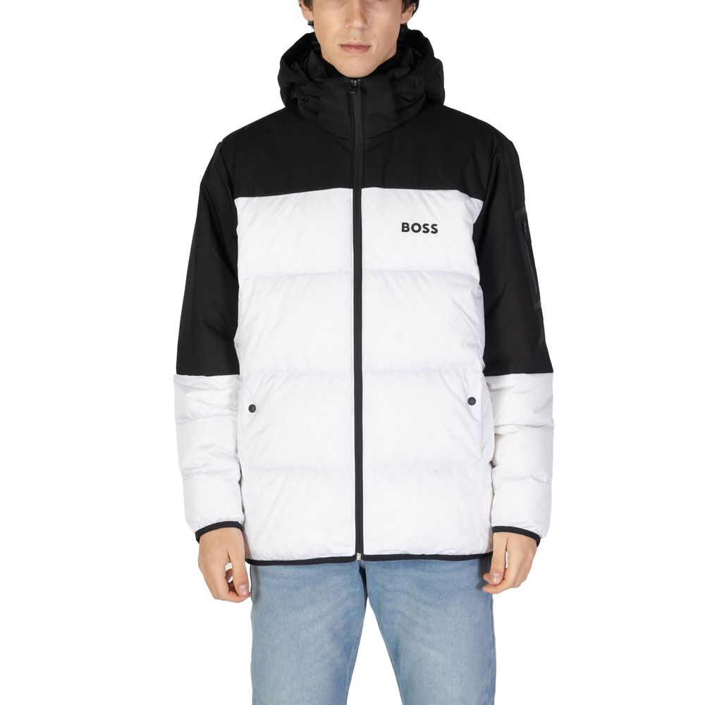 Hugo Boss White Recycled Polyester Jacket - ACCEXO