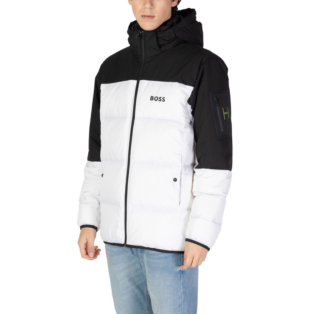 Hugo Boss White Recycled Polyester Jacket - ACCEXO