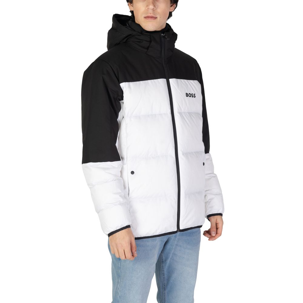 Hugo Boss White Recycled Polyester Jacket - ACCEXO