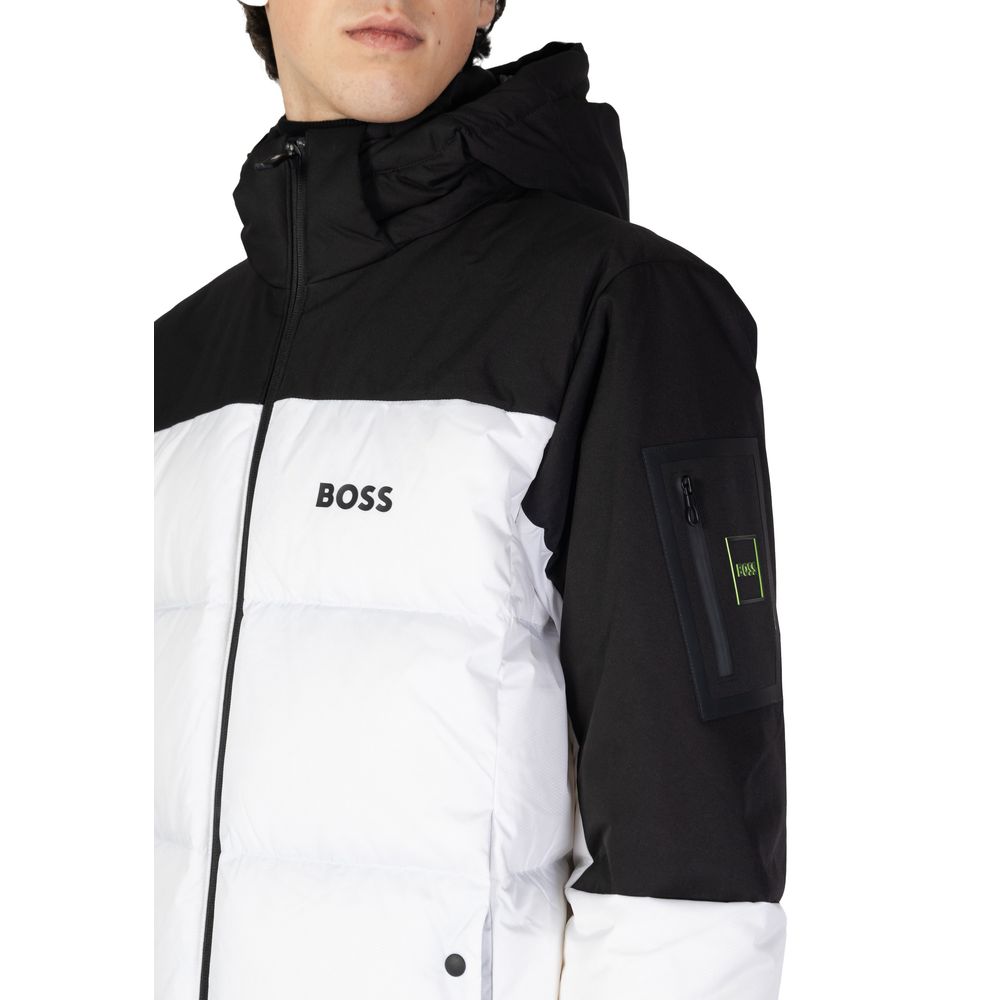 Hugo Boss White Recycled Polyester Jacket - ACCEXO