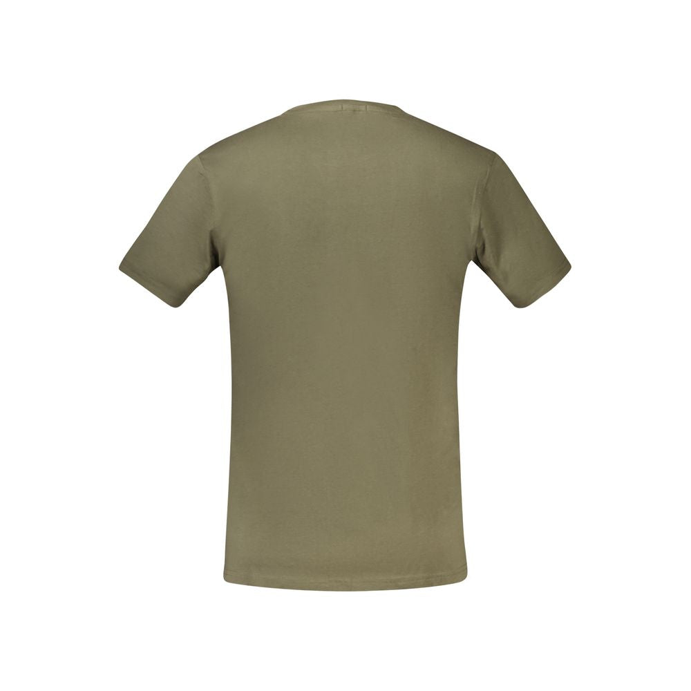 Rifle Green Cotton Men T-Shirt