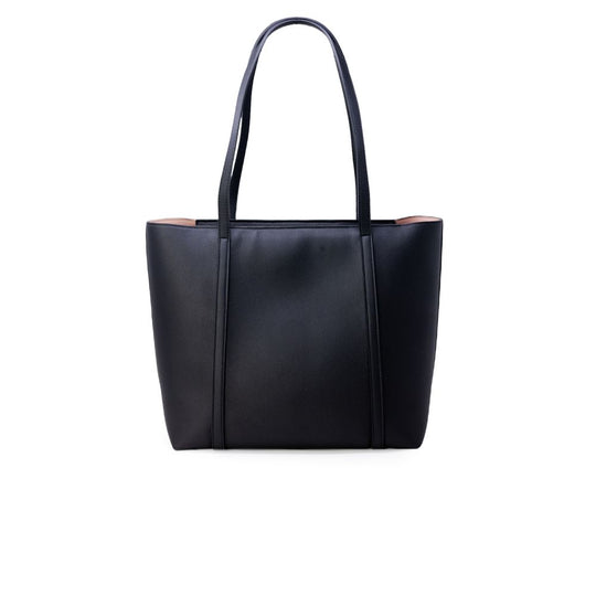 Armani Exchange Black Synthetic Leather Handbag