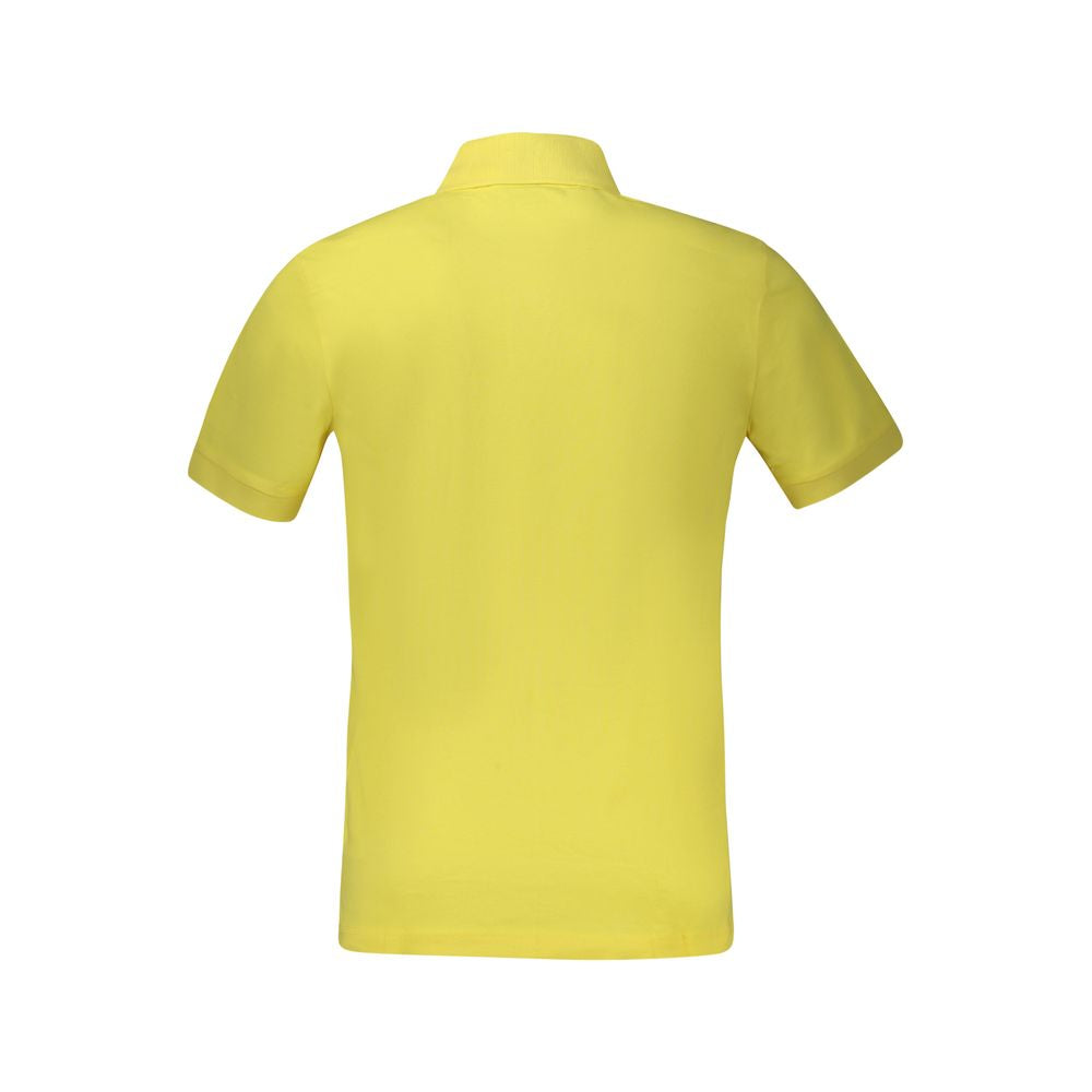 Hugo Boss Yellow Cotton Men Polo Shirt