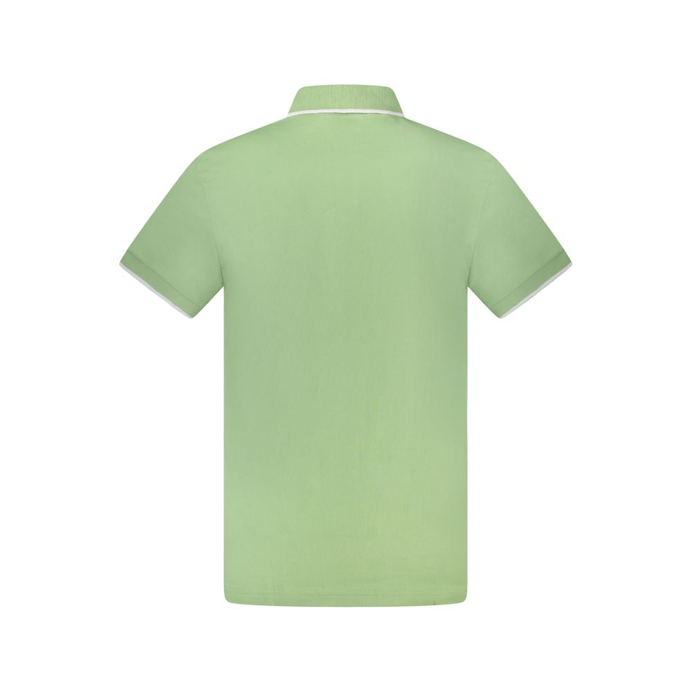 Hugo Boss Green Cotton Men Polo Shirt