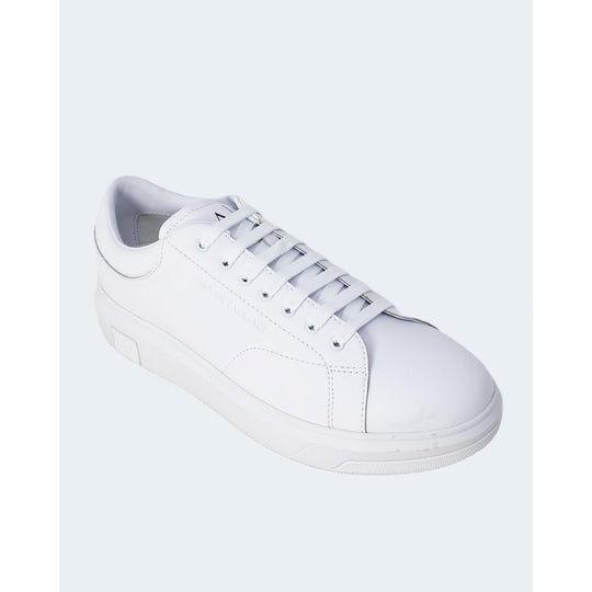 Armani Exchange White Leather Sneaker