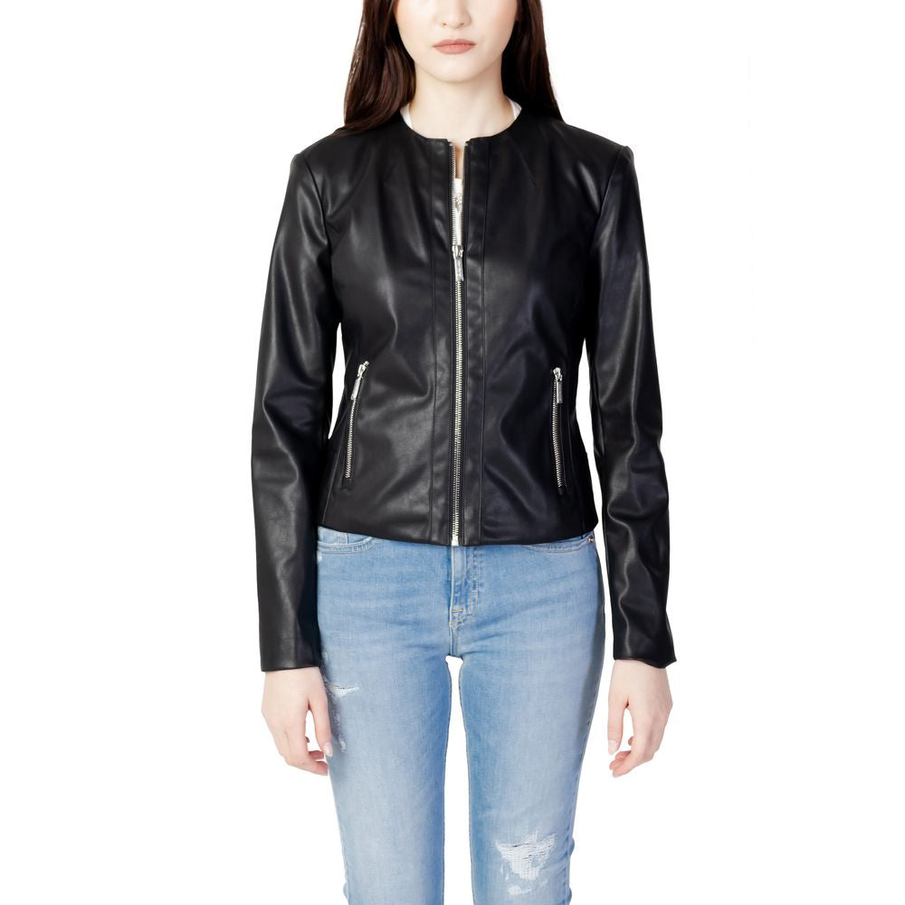 Armani Exchange Black Polyester Jackets & Coat - ACCEXO