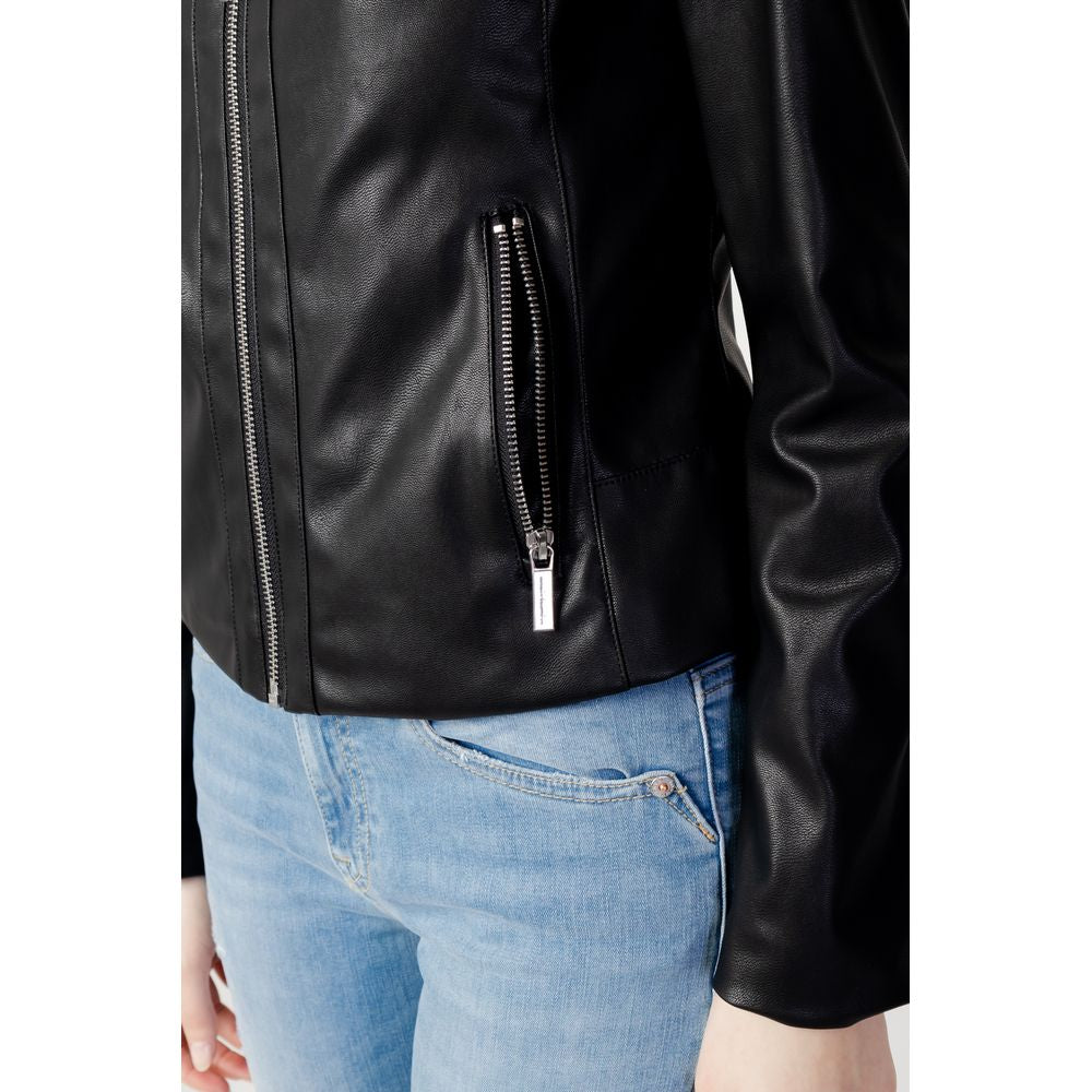 Armani Exchange Black Polyester Jackets & Coat - ACCEXO