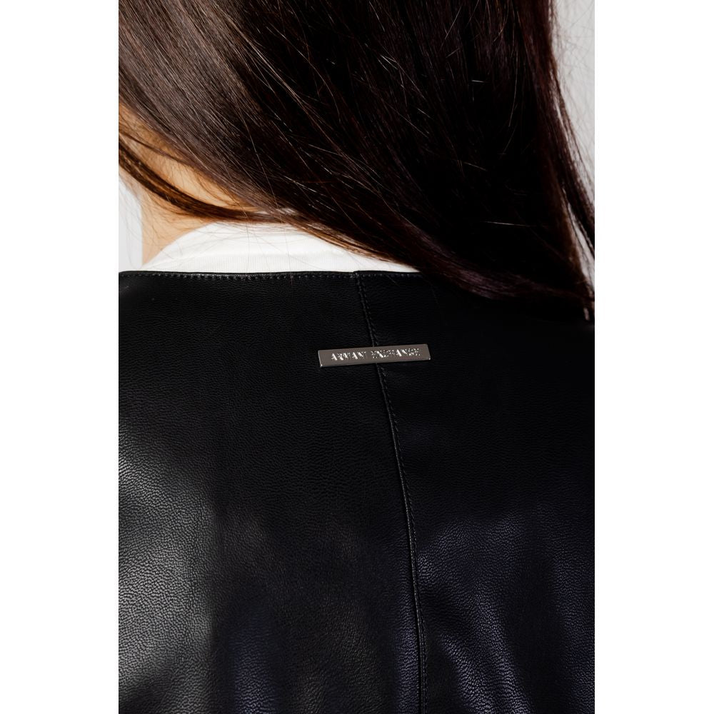 Armani Exchange Black Polyester Jackets & Coat - ACCEXO