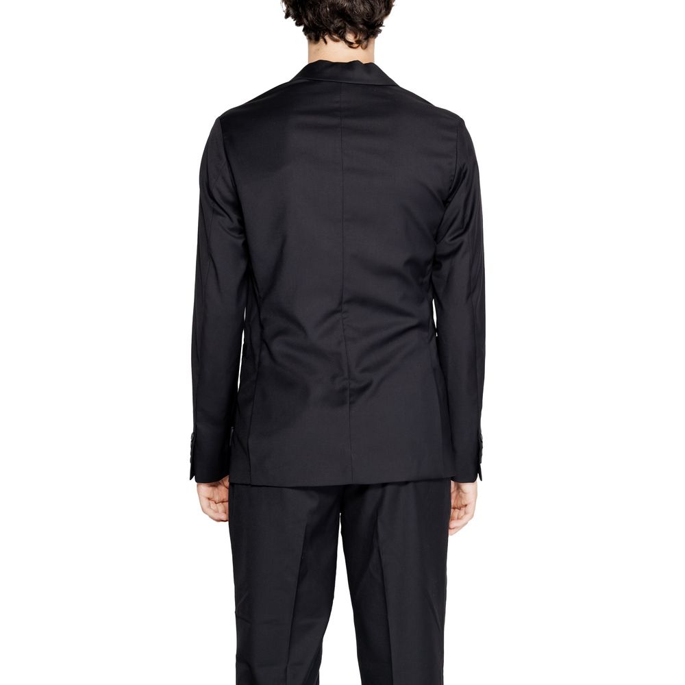 Armani Exchange Black Polyester Blazer - ACCEXO