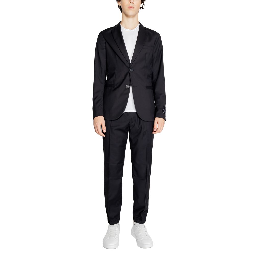 Armani Exchange Black Polyester Blazer - ACCEXO