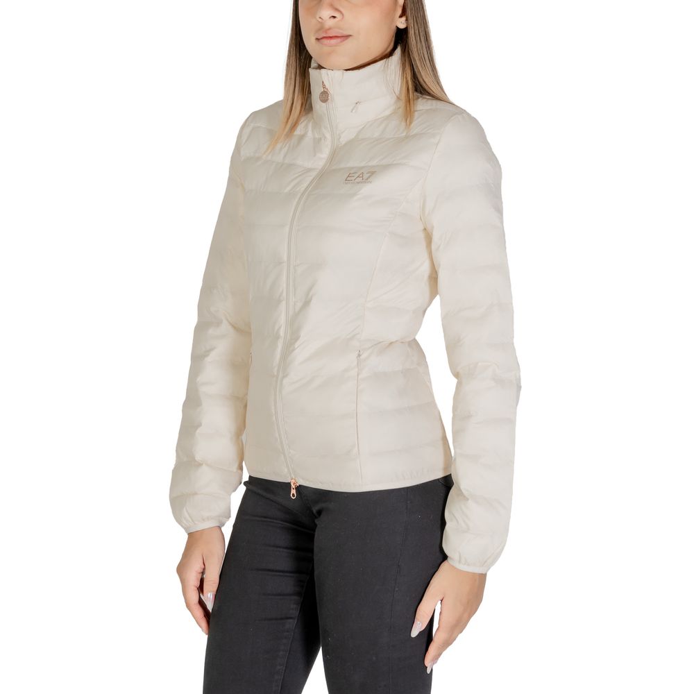 EA7 Emporio Armani Cream Polyamide Jackets & Coat