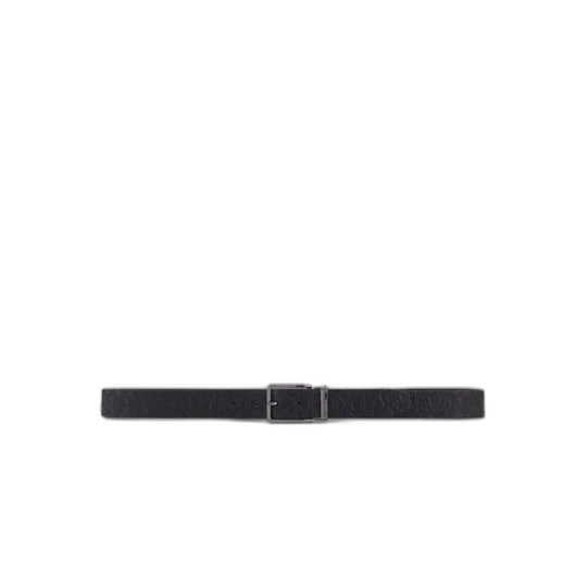 Armani Exchange Black Polyester Belt