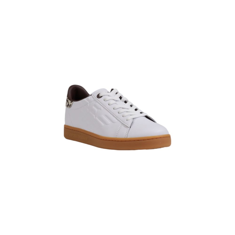 EA7 Emporio Armani Beige Leather Sneaker - ACCEXO