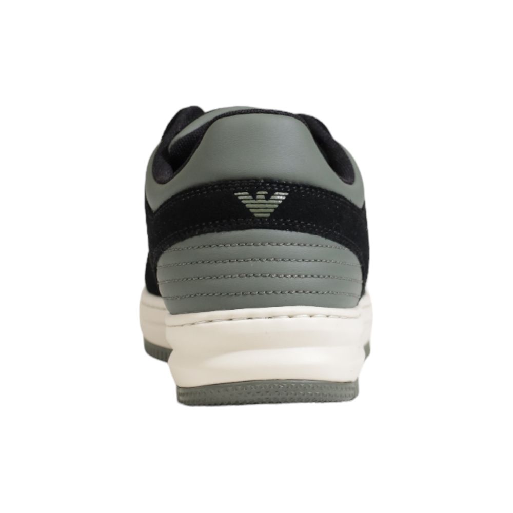 EA7 Emporio Armani Green Polyester Sneaker - ACCEXO