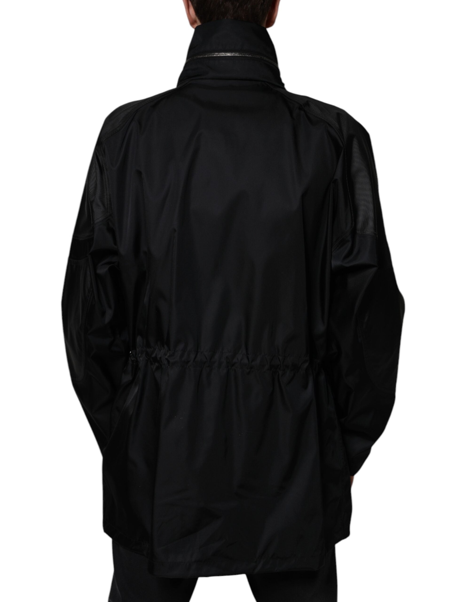 Dolce & Gabbana Black Nylon Winter Men Parka Coat Jacket - ACCEXO