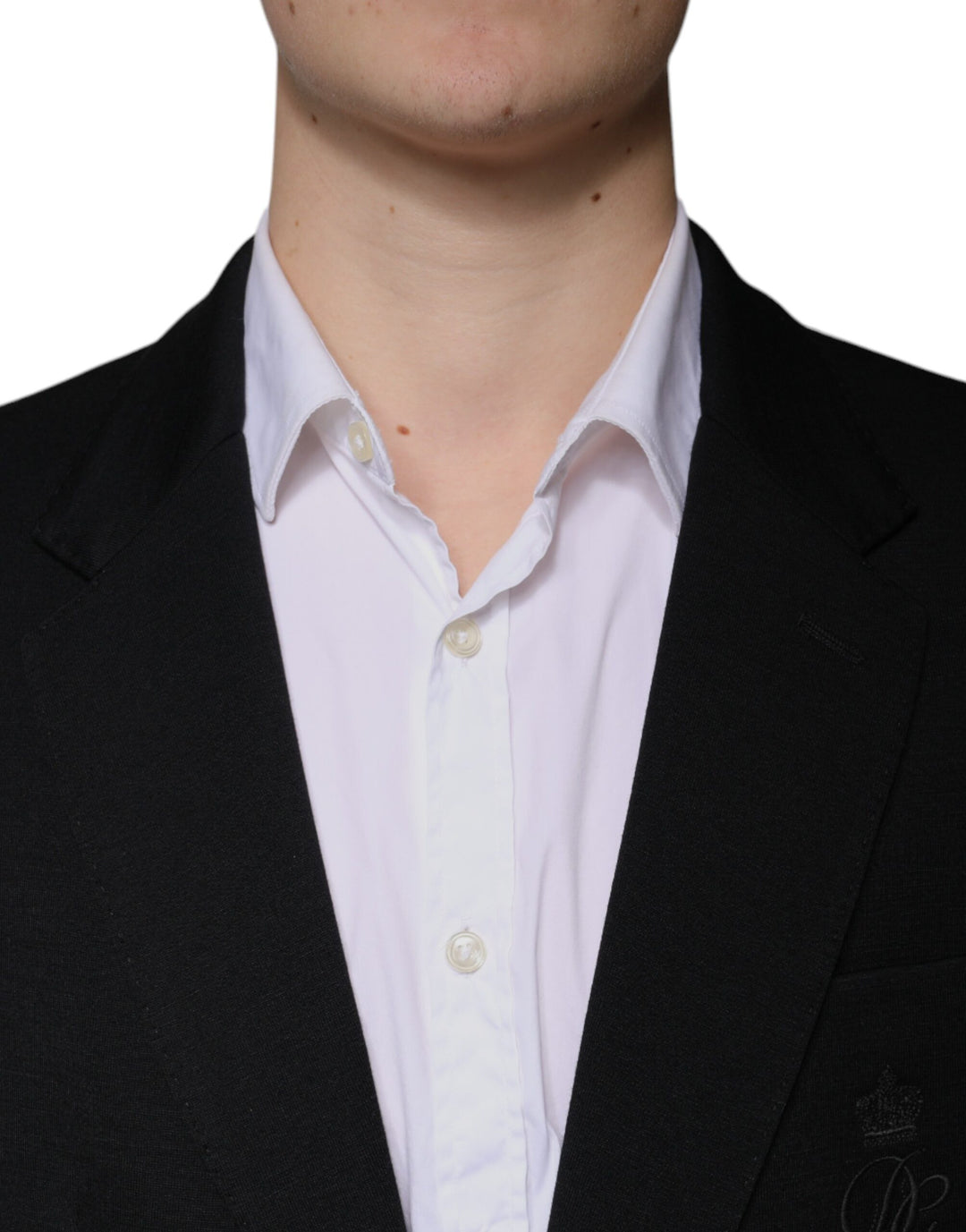 Dolce & Gabbana Black Wool Single Breasted Formal Blazer