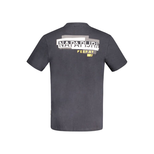 Napapijri Black Cotton Men T-Shirt