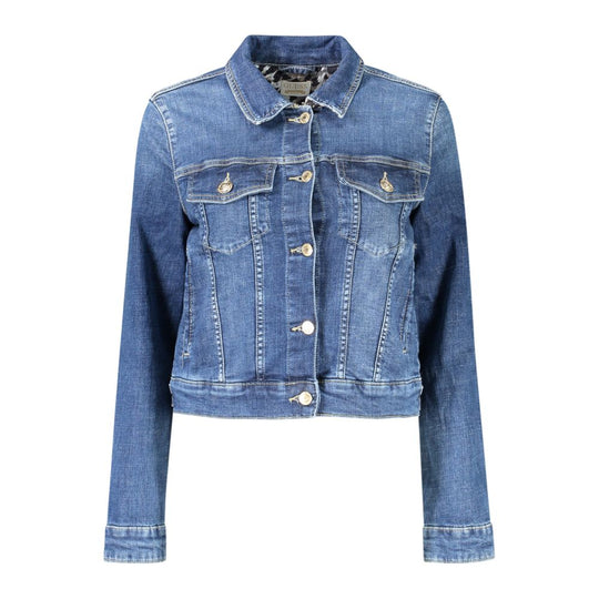 Guess Jeans Blue Organic Cotton Women Jacket