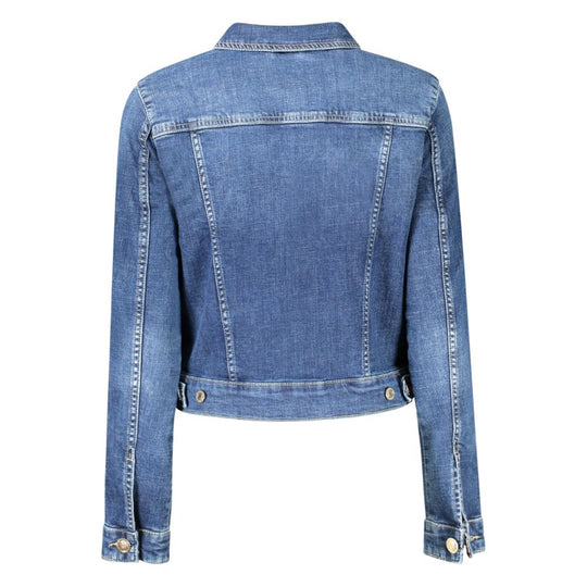 Guess Jeans Blue Organic Cotton Women Jacket