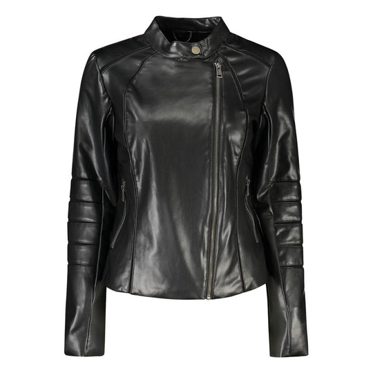 Guess Jeans Black Polyethylene Women Jacket