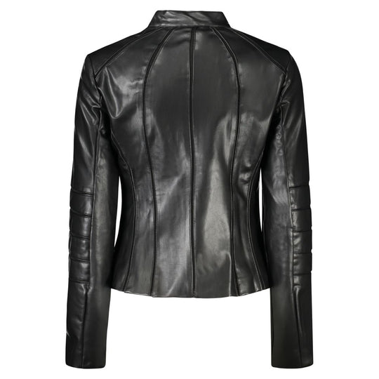 Guess Jeans Black Polyethylene Women Jacket