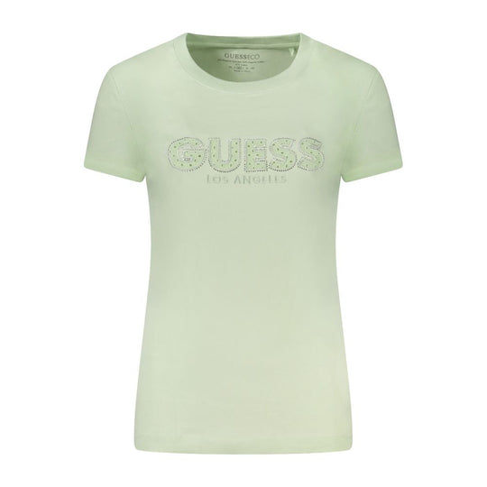 Guess Jeans Green Cotton Women T-Shirt