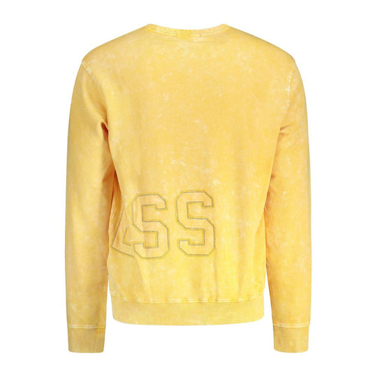 Guess Jeans Yellow Cotton Men Sweater