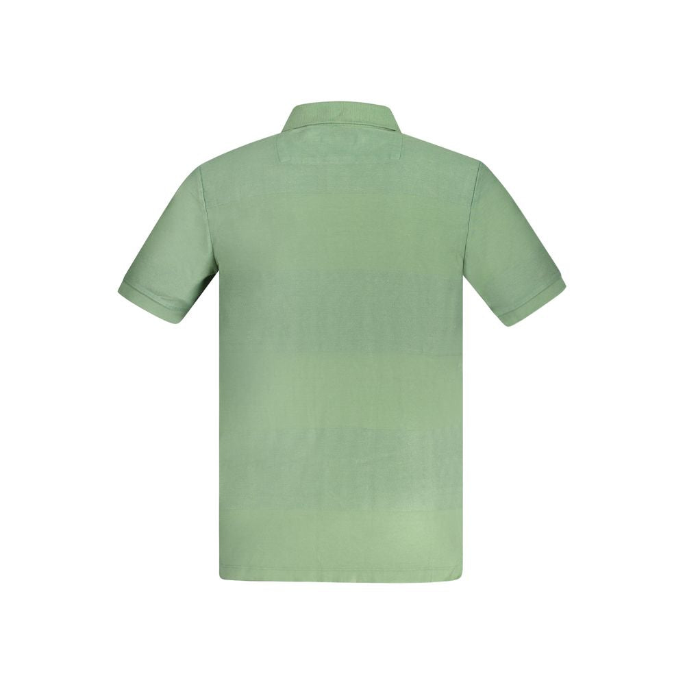 Guess Jeans Green Cotton Men Polo Shirt