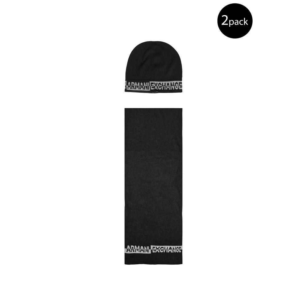 Armani Exchange Black Polyamide Scarf - ACCEXO