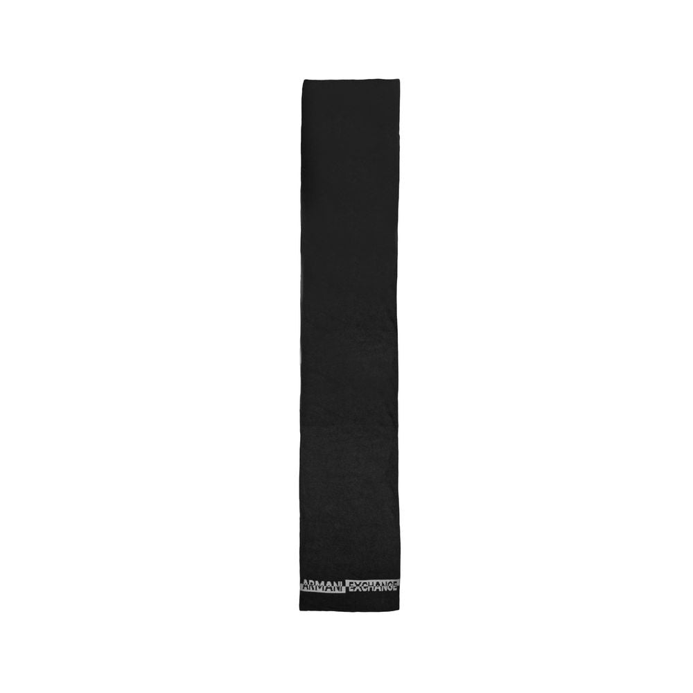 Armani Exchange Black Polyamide Scarf - ACCEXO