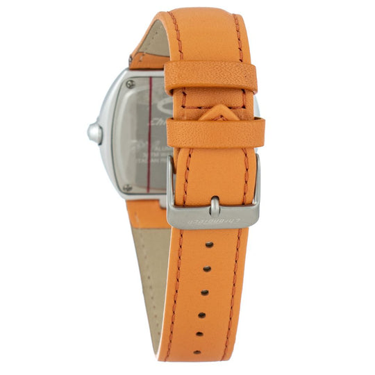 Chronotech Orange Leather Watch