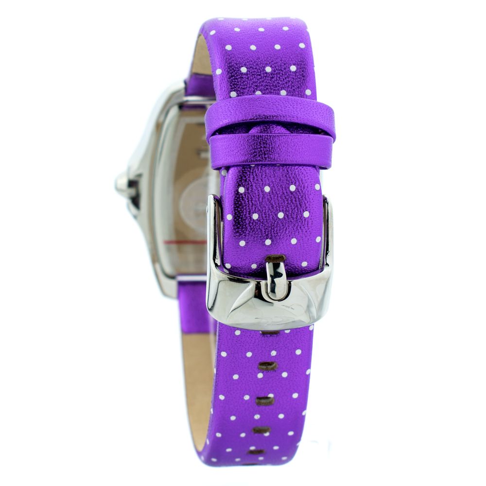 Chronotech Purple Leather Watch