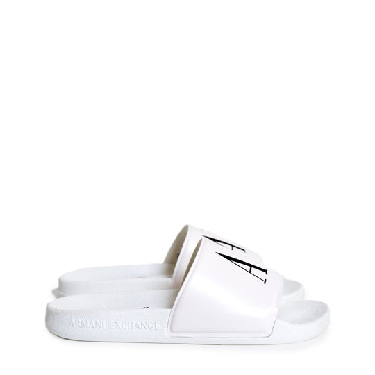 Armani Exchange White Polyethylene Sandal