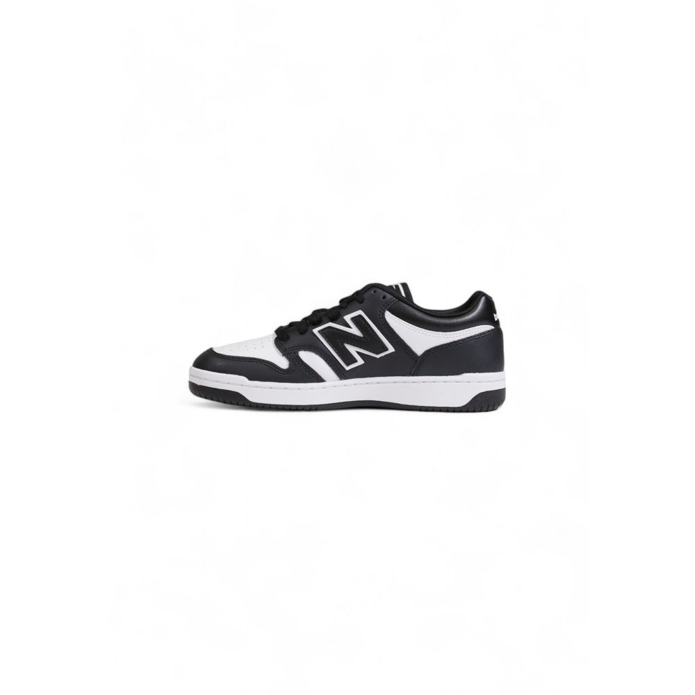 New Balance Black And White Leather Sneaker