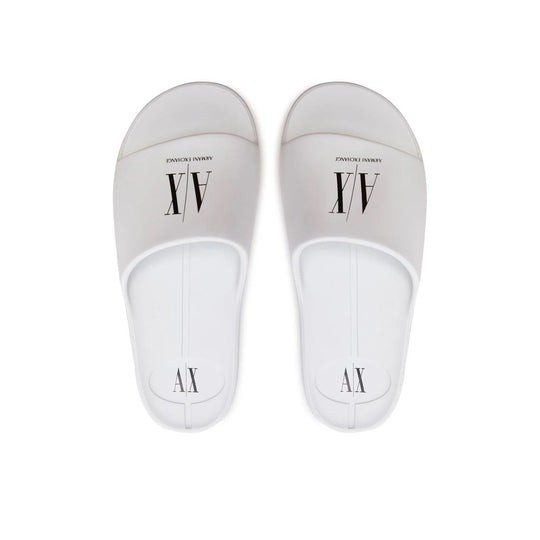 Armani Exchange White Polyethylene Sandal