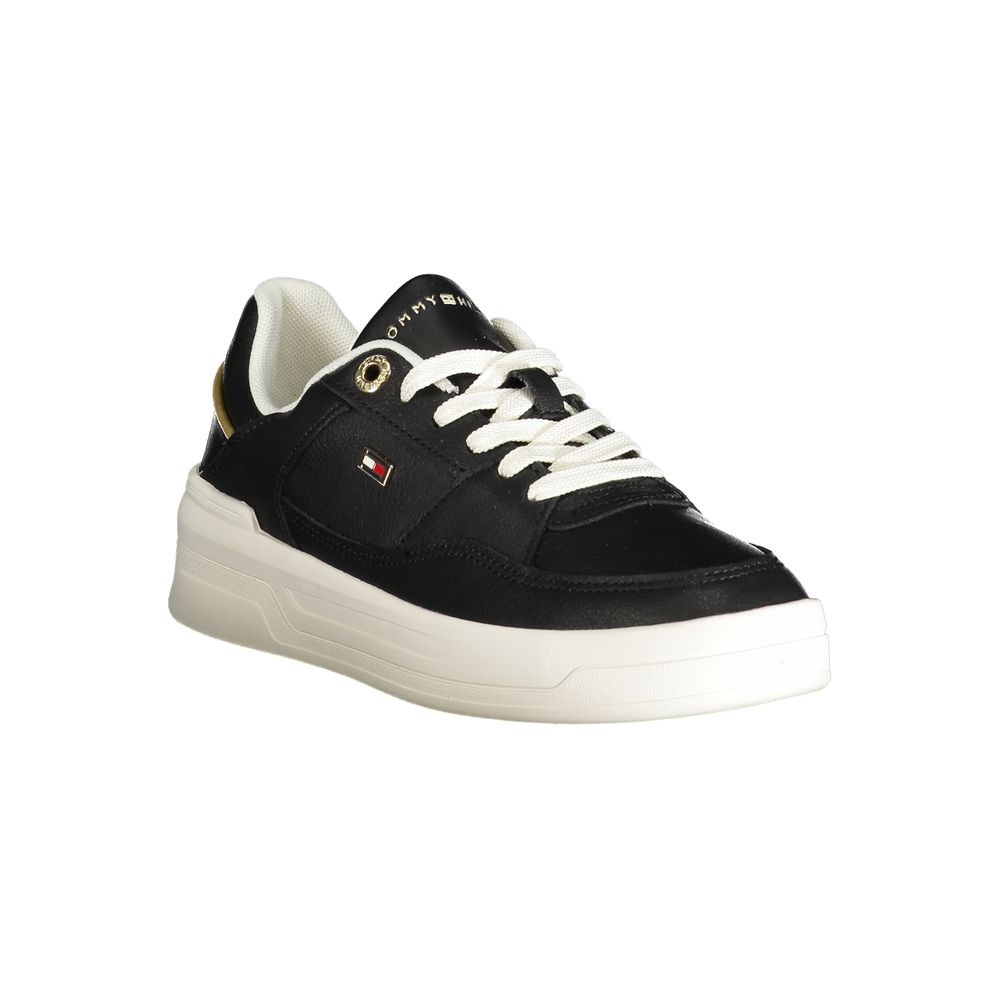 Tommy Hilfiger Black Polyester Sneaker