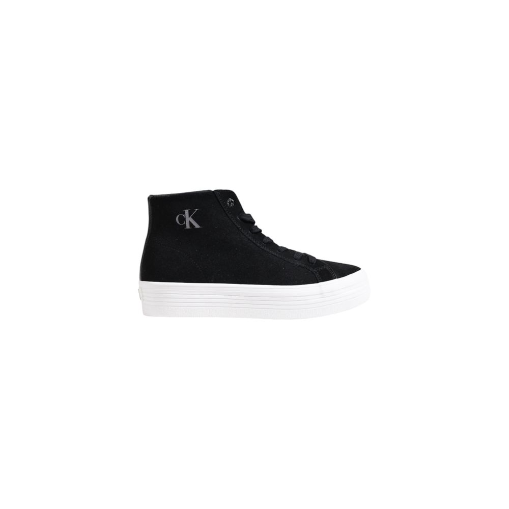 Calvin Klein Jeans Black Suede Leather Sneaker - ACCEXO