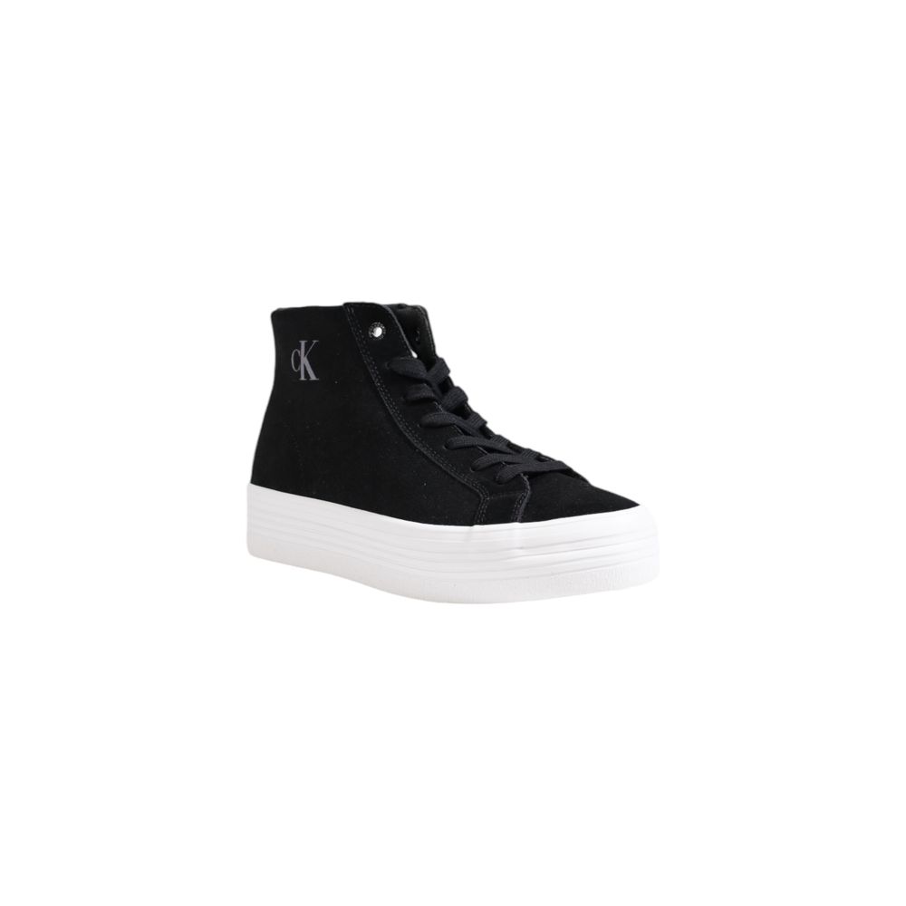 Calvin Klein Jeans Black Suede Leather Sneaker - ACCEXO