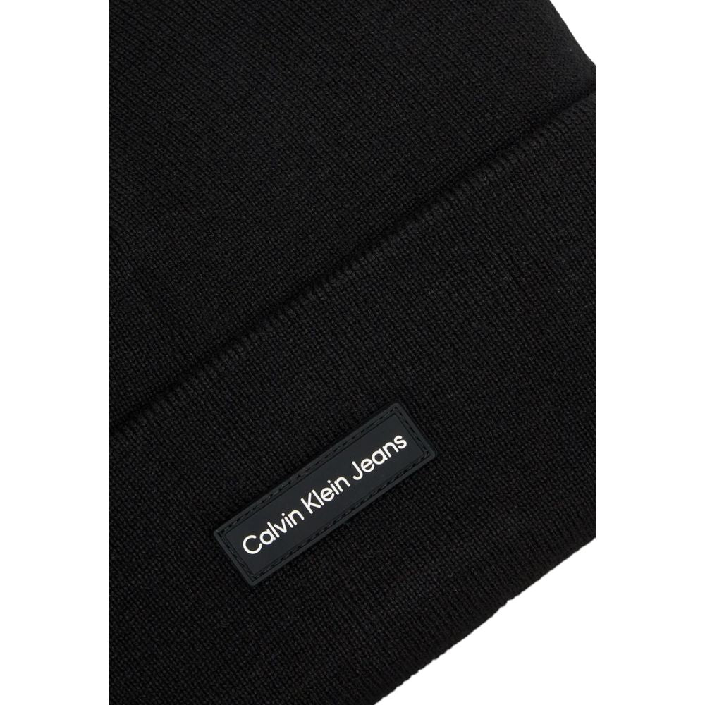 Calvin Klein Black Recycled Polyester Hats & Cap - ACCEXO