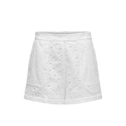 Only White Cotton Short