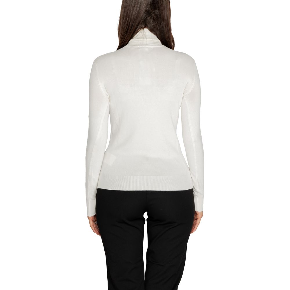 Guess White Viscose Sweater - ACCEXO