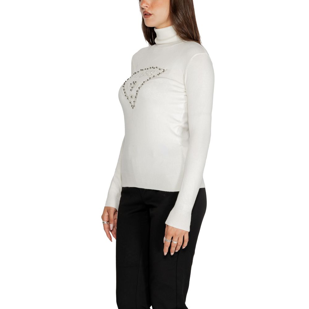 Guess White Viscose Sweater - ACCEXO