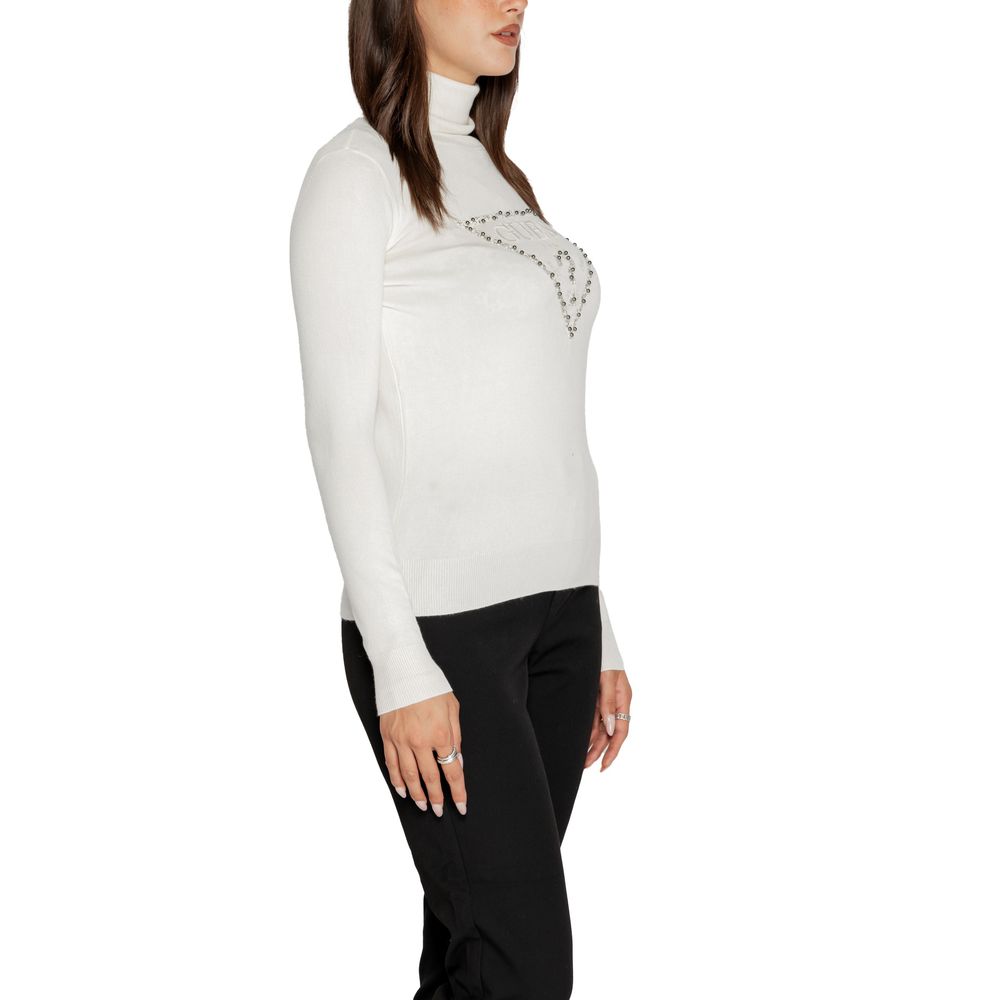 Guess White Viscose Sweater - ACCEXO