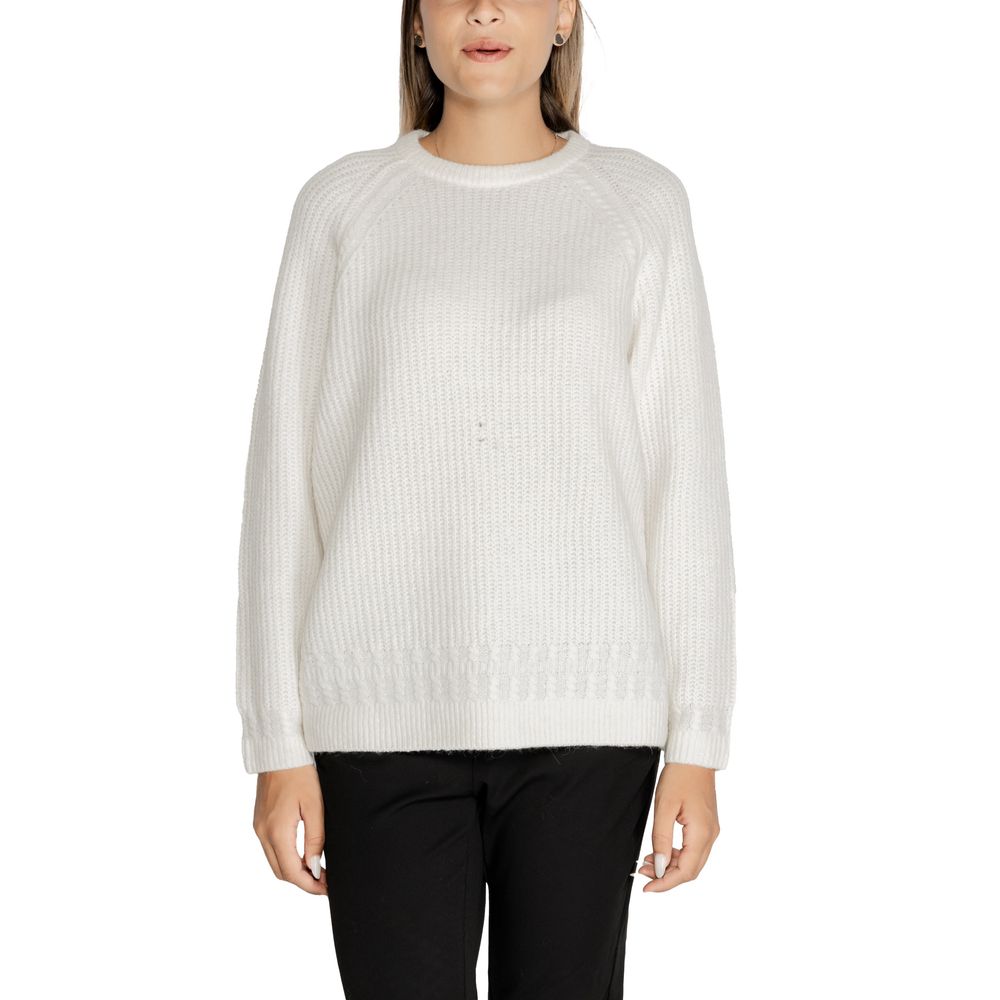 Guess White Polyester Sweater - ACCEXO